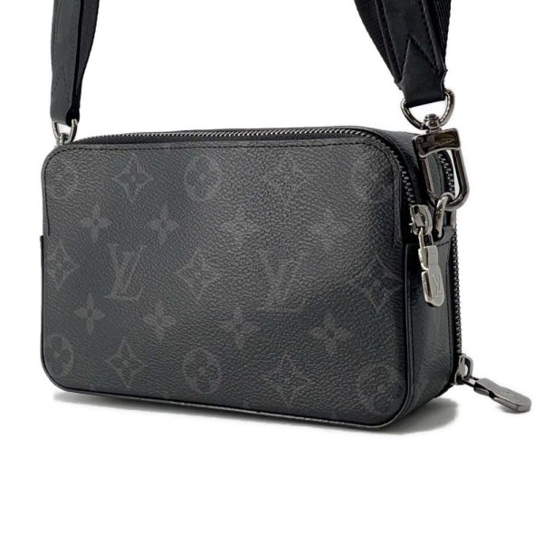 LOUIS VUITTON Alpha wearable wallet Noir M81260 Monogram Eclipse For Discount