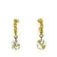 Gold Louis Vuitton Bubbles Inclusion Resin Hoop Earrings Online now