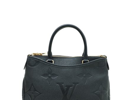 Louis Vuitton Black Empreinte Monogram Giant Trianon PM Bag Online now