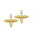 Louis Vuitton White Louisette Stud Earrings on Sale