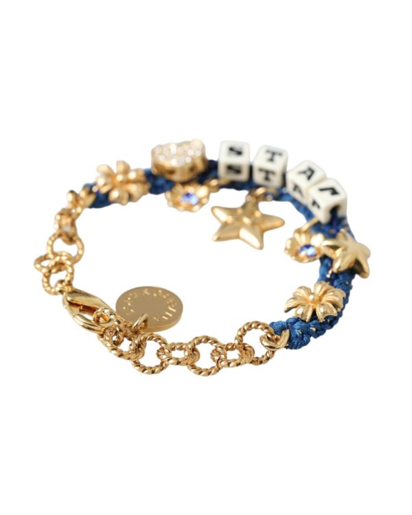 Dolce & Gabbana  Star Charm Bracelet for Women Blue SMY10299 Discount