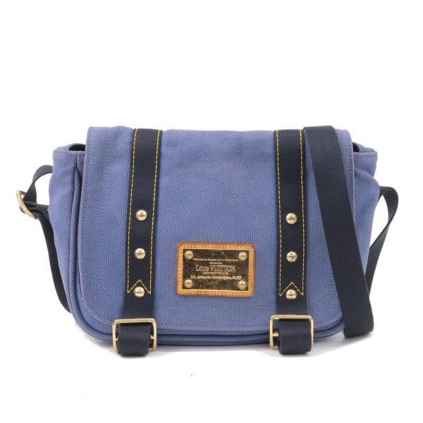 Louis Vuitton Antigua Besace PM Shoulder Bag Blue M40081 on Sale