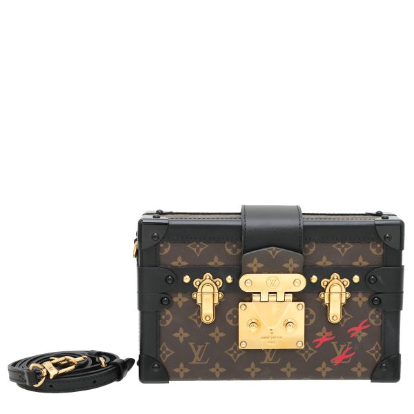 Louis Vuitton Black Monogram Petite Malle Bag For Cheap