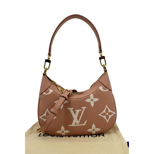 LOUIS VUITTON Bagatelle Monogram Empreinte Leather Shoulder Bag Rose Trianon Online now