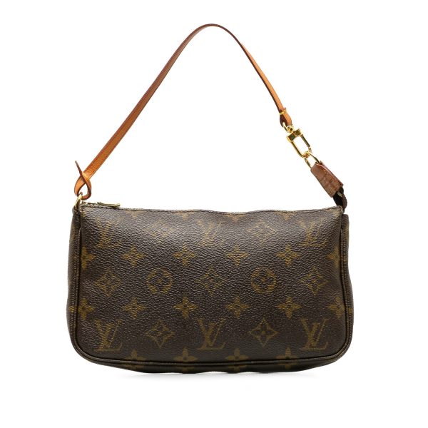 Brown Louis Vuitton Monogram Pochette Accessoires Baguette Online now