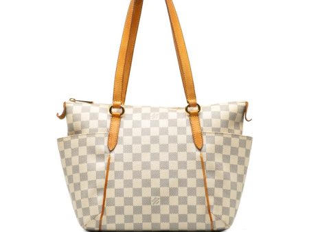 LOUIS VUITTON Totally PM in Damier Azur N41280 Tote Bag White Hot on Sale