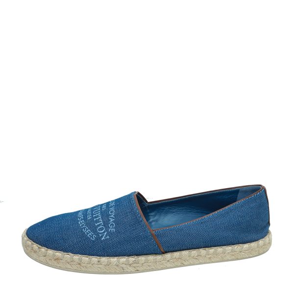 Louis Vuitton Blue Articles De Voyage Espadrille 37.5 Online now