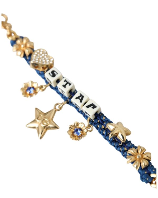 Dolce & Gabbana  Star Charm Bracelet for Women Blue SMY10299 Discount