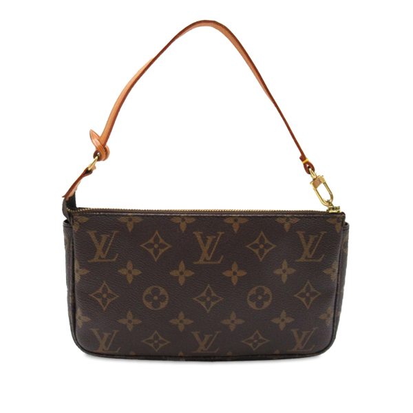 Brown Louis Vuitton Monogram Pochette Accessoires Shoulder Bag Hot on Sale