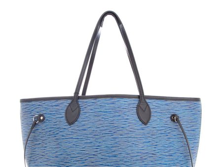 Louis Vuitton 2016 Blue Epi Denim Neverfull Handbag Online Sale