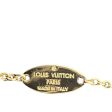 Gold Louis Vuitton My Blooming Strass Necklace on Sale