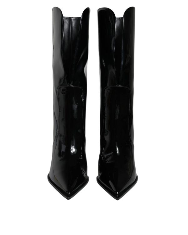 Dolce & Gabbana  Women s Patent Leather Knee-High Boots Discount