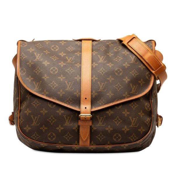 Brown Louis Vuitton Monogram Saumur 35 Crossbody Bag Online Hot Sale