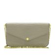 Gray Louis Vuitton Epi Pochette Felicie Crossbody Bag Hot on Sale