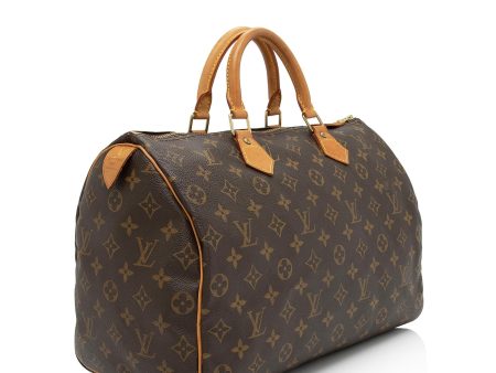 Louis Vuitton Vintage Monogram Canvas Speedy 35 Satchel (SHF-H4SBBN) Online Sale