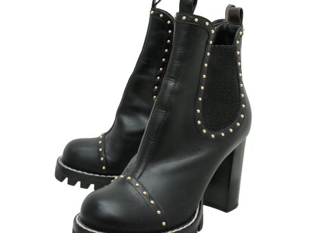 Louis Vuitton Black Rockabilly Chelsea Ankle Boot 38 Online Hot Sale