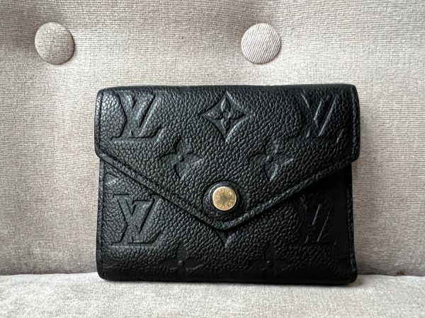 Louis Vuitton Victorine Wallet Black Empreinte Hot on Sale