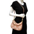 LOUIS VUITTON Bagatelle Monogram Empreinte Leather Shoulder Bag Rose Trianon Online now