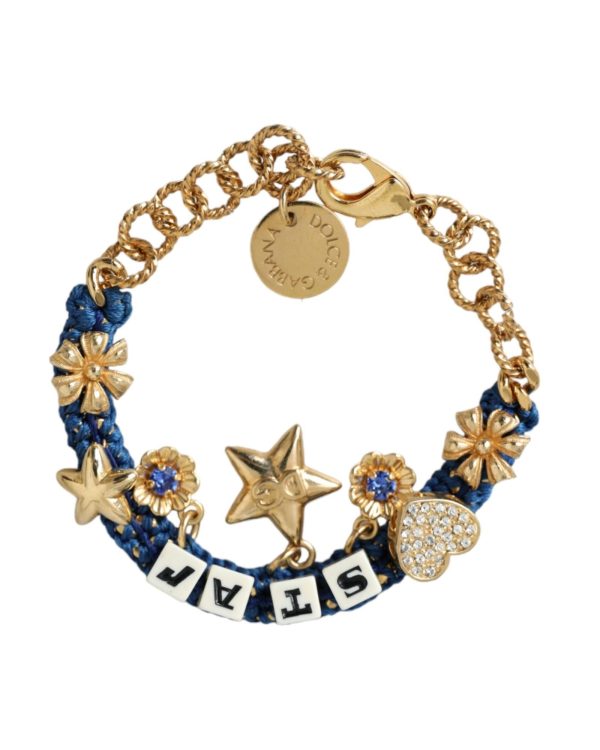 Dolce & Gabbana  Star Charm Bracelet for Women Blue SMY10299 Discount