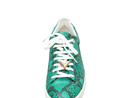 Louis Vuitton  Dubai Exclusive  Bicolor Python Frontrow Sneakers 37.5 For Cheap