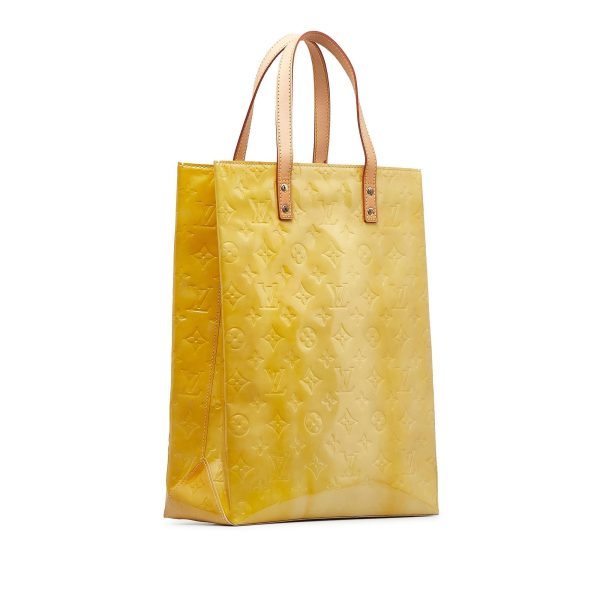 Gold Louis Vuitton Monogram Vernis Reade MM Tote Bag Online Sale