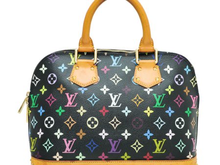 Louis Vuitton Black Monogram Multicolor Alma Bag on Sale