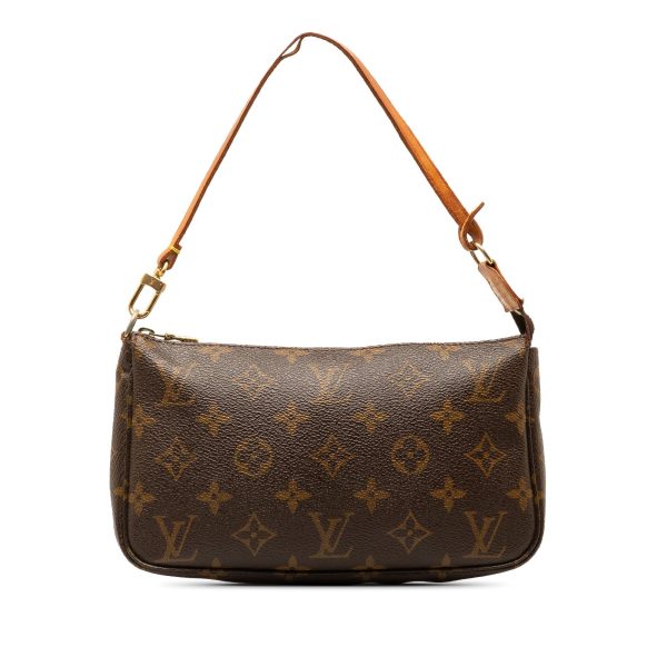 Brown Louis Vuitton Monogram Pochette Accessoires Shoulder Bag For Discount