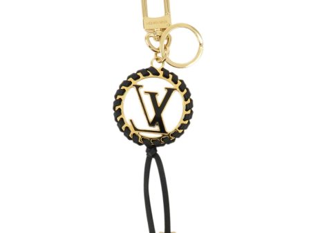 Louis Vuitton Berry Bag Charm Key Chain Gold Black M63082 Supply