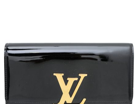 Louis Vuitton Black Vernis Louise Clutch Hot on Sale