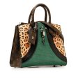 Green Louis Vuitton Monogram Leopard Print Calfskin Corduroy City Steamer PM Satchel Online