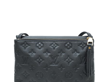 Louis Vuitton Black Monogram Empreinte Twinset Bag Hot on Sale