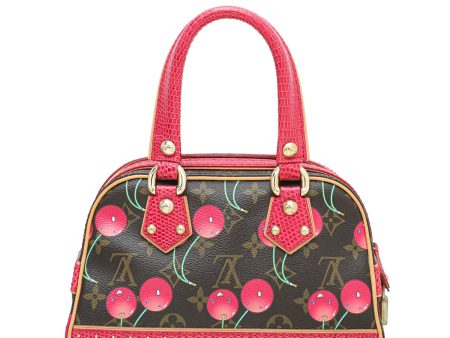 Louis Vuitton Bicolor Lizard Monogram Cerises Neo Deauville Bag Hot on Sale