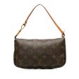 Brown Louis Vuitton Monogram Pochette Accessoires Baguette Online now