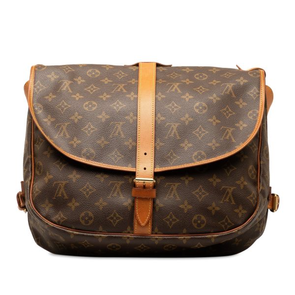 Brown Louis Vuitton Monogram Saumur 35 Crossbody Bag Online Hot Sale