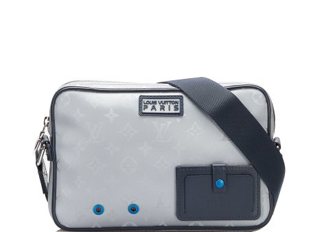 Gray Louis Vuitton Monogram Satellite Alpha Messenger Crossbody Bag For Discount