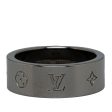 Gray Louis Vuitton LV Instinct Gunmetal Ring Hot on Sale