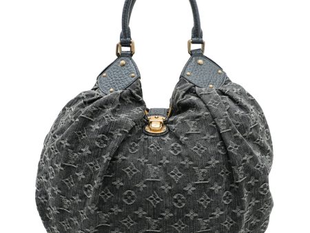 Louis Vuitton Black Monogram Denim Surya Bag Fashion