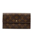 Brown Louis Vuitton Monogram Sarah Long Wallet Cheap