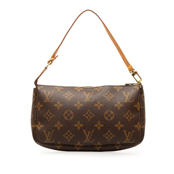 Brown Louis Vuitton Monogram Pochette Accessoires Shoulder Bag Cheap