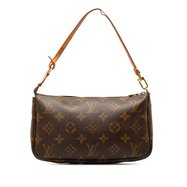 Brown Louis Vuitton Monogram Pochette Accessoires Shoulder Bag For Discount