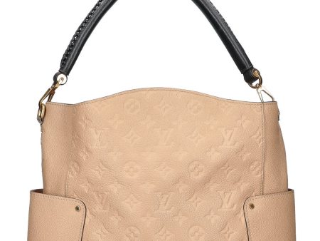 LOUIS VUITTON Bagatelle Bag Empreinte MNG Beige Fashion