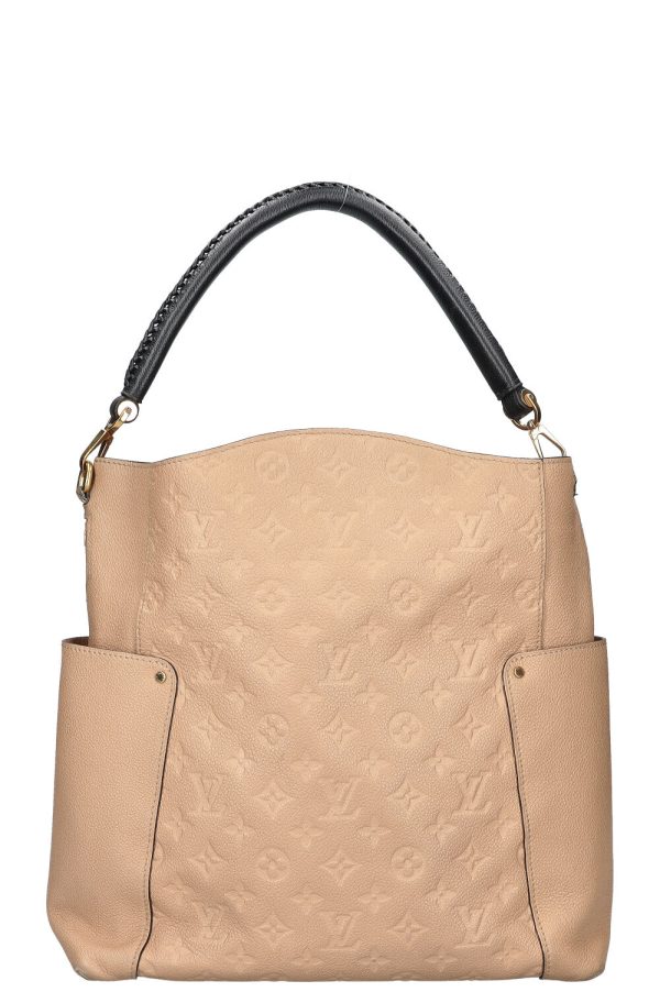 LOUIS VUITTON Bagatelle Bag Empreinte MNG Beige Fashion