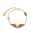 Gold Louis Vuitton Essential V Bracelet Online