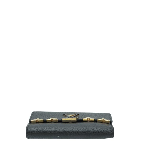 Louis Vuitton Black Capucines Compact Maxi Wallet For Cheap