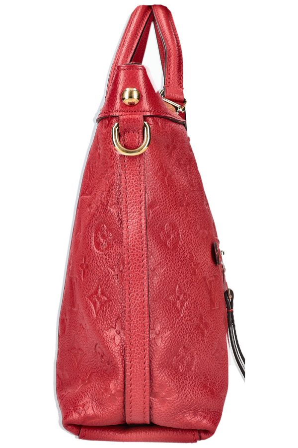 LOUIS VUITTON Bastille Bag Empreinte Red on Sale