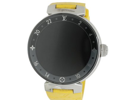 Louis Vuitton Yellow Tambour Horizon Monogram Eclipse Smartwatch For Discount