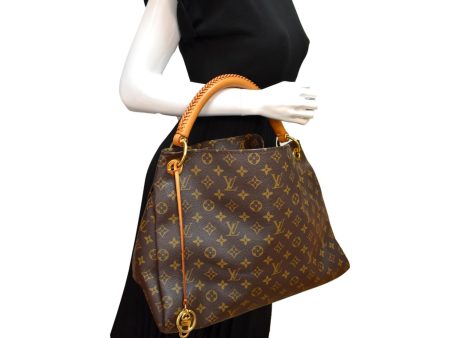 LOUIS VUITTON Artsy MM Monogram Canvas Hobo Bag Brown Online Sale