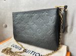 Louis Vuitton Black Empreinte Double Pochette Online