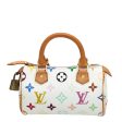 Louis Vuitton White Multicolore Monogram Nano Boston Bag Supply