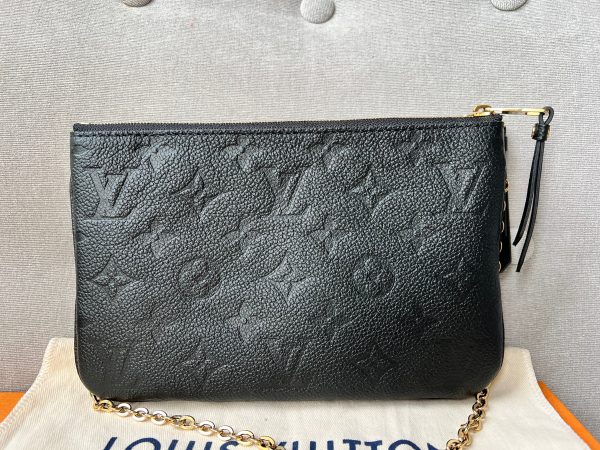 Louis Vuitton Black Empreinte Double Pochette Online